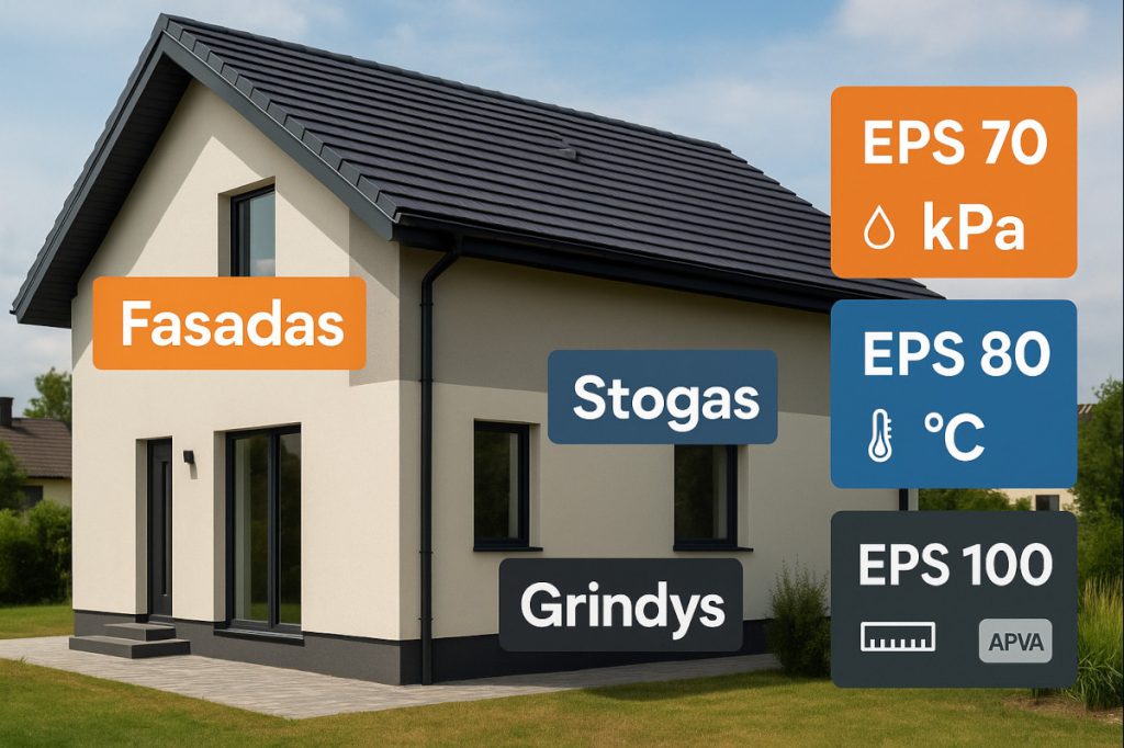 EPS 70, EPS 80 ar EPS 100? Paprastas parinkimo gidas pagal paskirtį