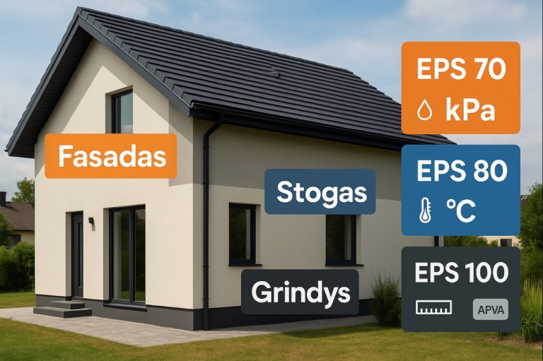 EPS 70, EPS 80 ar EPS 100? Paprastas parinkimo gidas pagal paskirtį