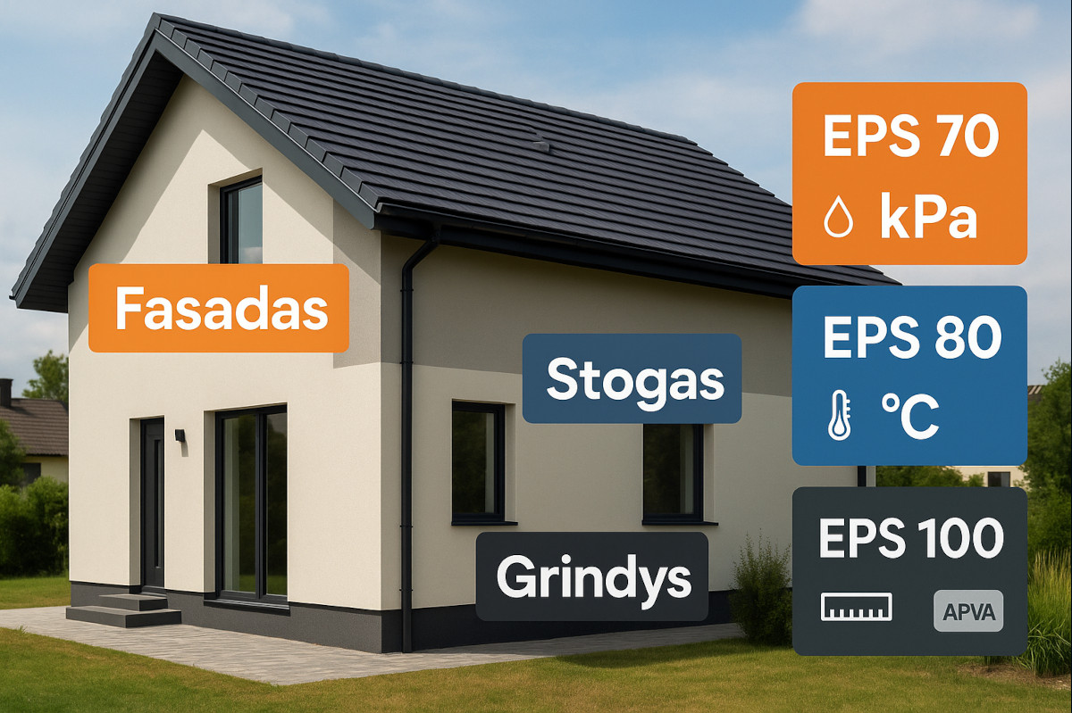 EPS 70, EPS 80 ar EPS 100? Paprastas parinkimo gidas pagal paskirtį